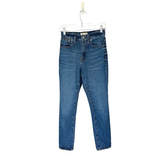 Madewell Rossie Wash The High-Rise Slim Boyjean Straight Leg Jean Size 24 - Picture 2 of 14
